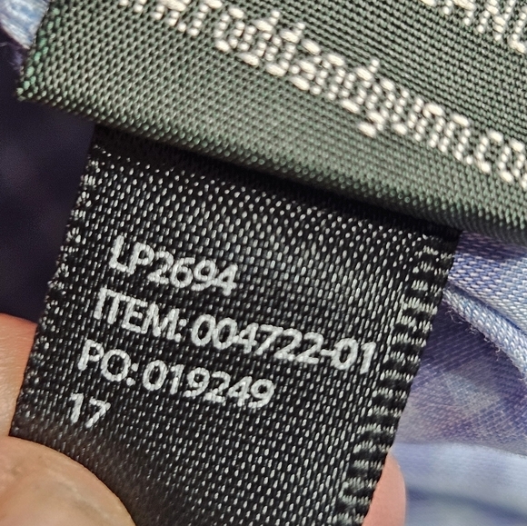 Rodd & Gunn Men's Large Button Down Shirt Sports Fit Blue Micro Plaid - Picture 6 of 8